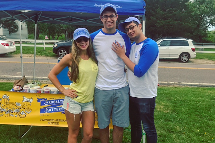 Josh Green (right) with Brooklyn Buttery staff.