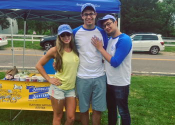 Josh Green (right) with Brooklyn Buttery staff.