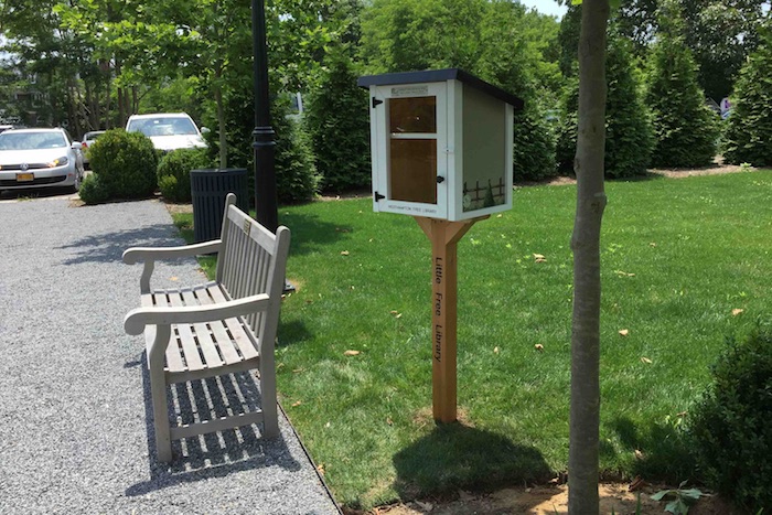 Little Free Library outside Westhampton Free Library