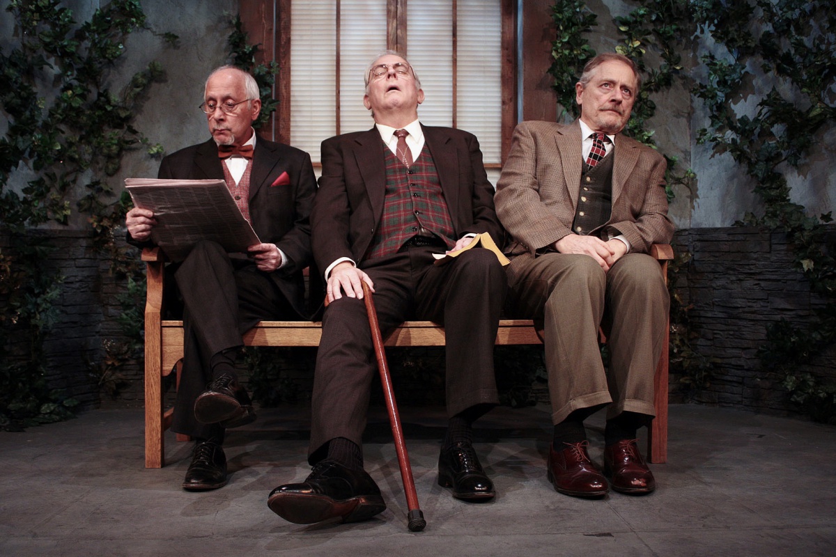 George Loizides, Cyrus Newitt and Tom Gustin star in "Heroes" by Hampton Theatre Company in Quogue.