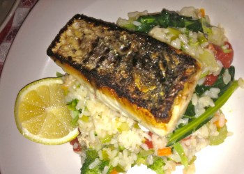 Estia's Little Kitchen salmon.