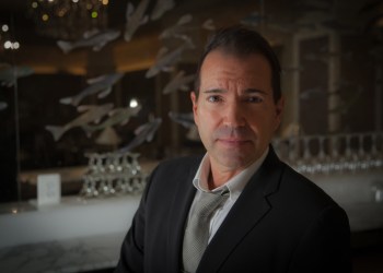 Richie Notar of the new Sag Harbor restaurant Harlow, on the Long Wharf.