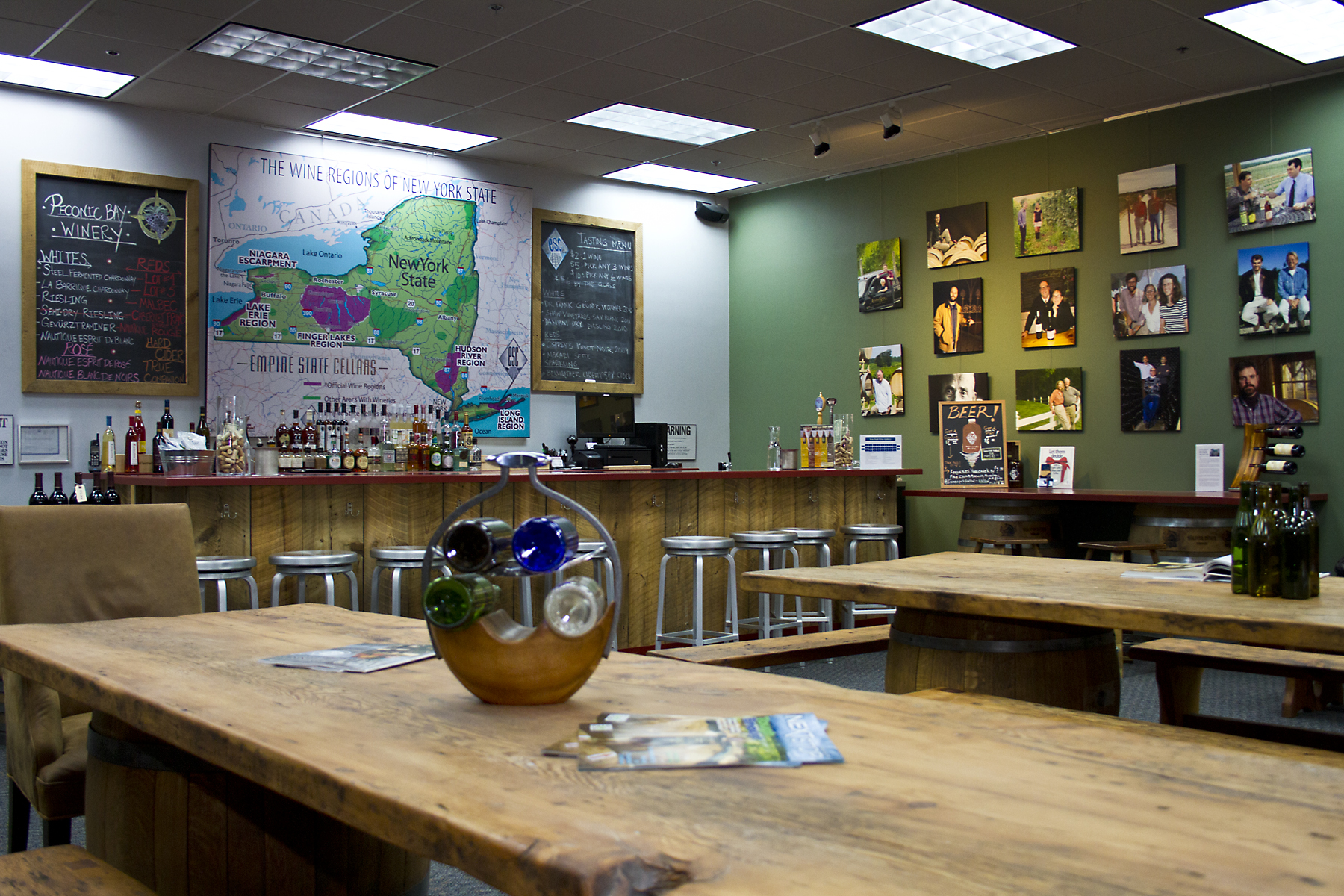 The tasting room at Empire State Cellars