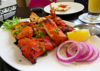 Chicken dish at Saaz.