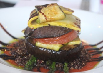 The vegetable Napoleon at Southampton Social Club.