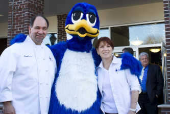 Keith and Nancy Kouris open their third Blue Duck Bakery Cafe in downtown Riverhead in 2012.