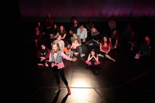 10-year-old Sydney Sepp recites Maya Angelou's "Still I Rise" during V-Day, One Billion Rising.