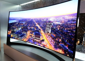 Samsung's 105-inch curved Ultra-High Definition, UHD TV at the Consumer Electronics Show