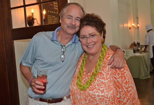 WHBPAC World Cinema series host Andrew Botsford and executive director Clare Bisceglia