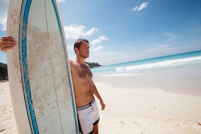 surfer with board