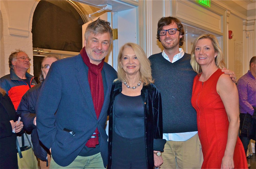 Alec Baldwin, Ruth Appelhof (Executive Director Guild Hall), David Nugent (HIFF Artistic Director), and Anne Chaisson (HIFF Executive Director)