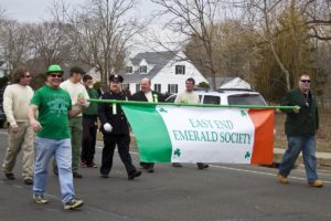 Hundreds of spectators lined Route 25 in Jamesport for their inaugural St. Patrick's Day Parade March 22 on the North Fork