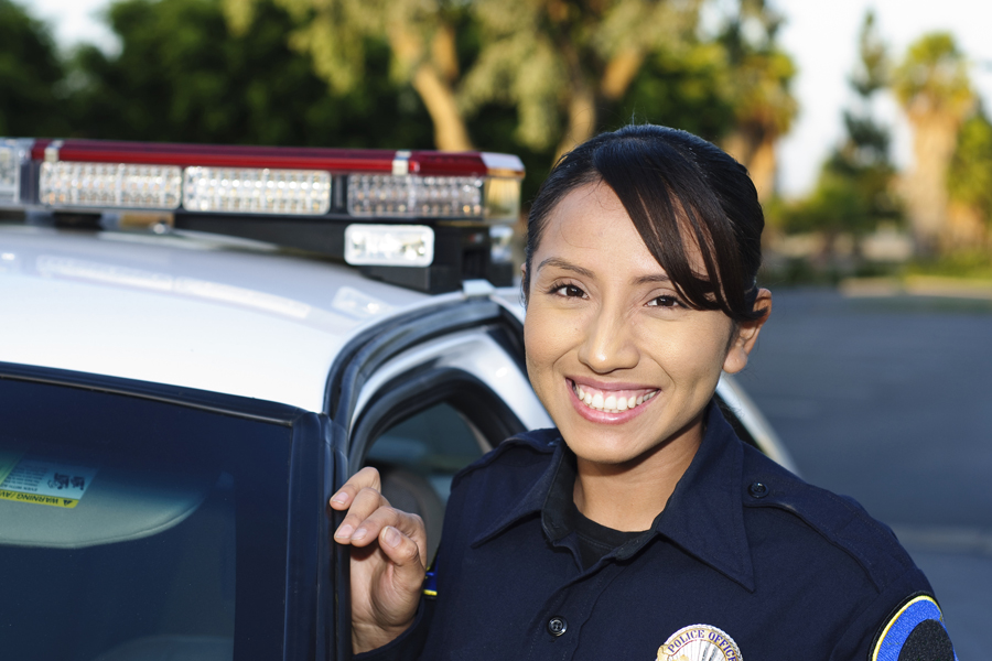 Friendly police officer