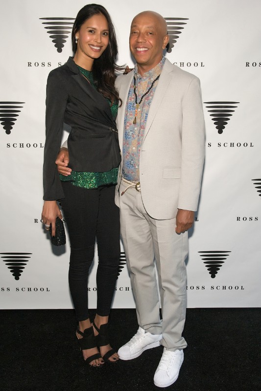 Ujjwala Raut in the company of the evening's special guest, Russell Simmons.