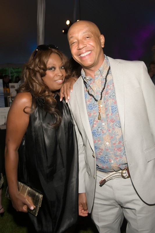 Star Jones and Russell Simmons.