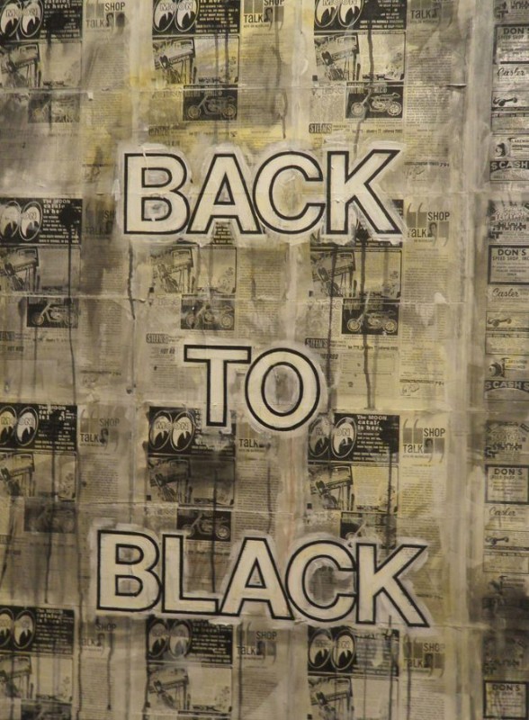 Art by local artist Tom Dash in the Mark Borghi booth at ArtHamptons