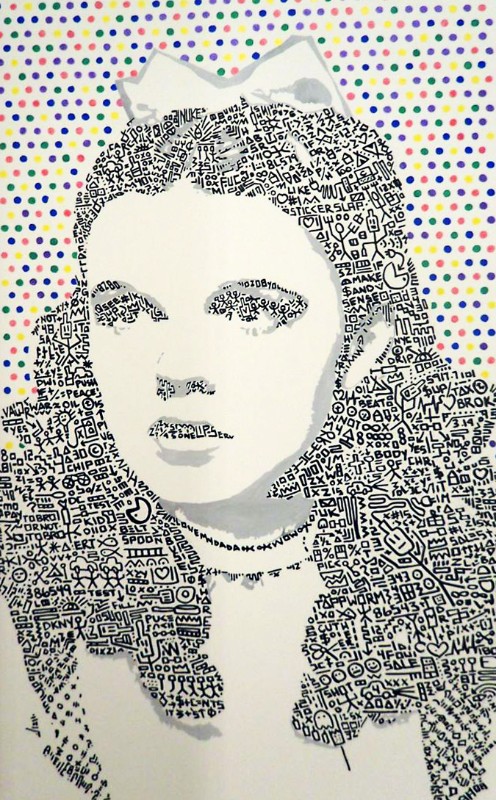 Judy Garland by Southampton artist Jason Poremba in the Karyn Mannix Contemporary booth at ArtHamptons