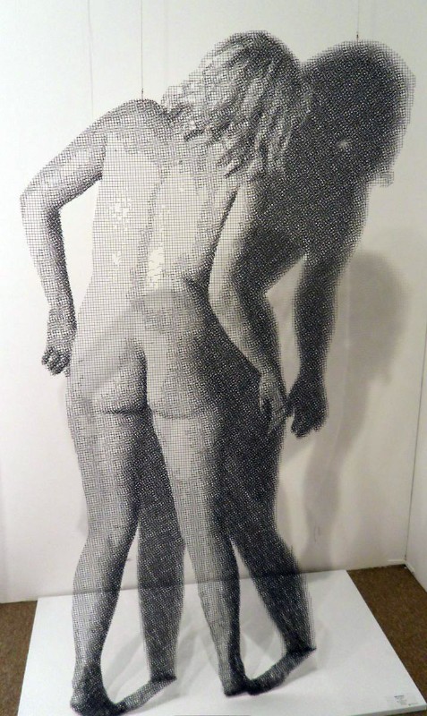 Screen art by Park Seungmo at ArtHamptons