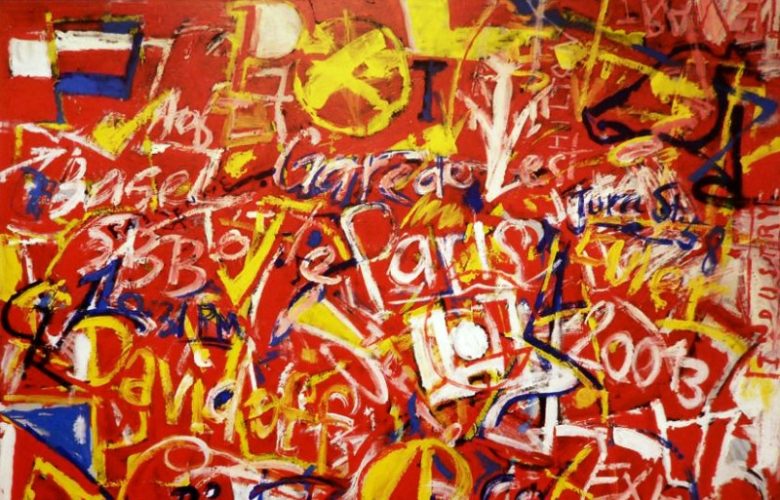 Art by Harry Bertschmann at the Gallery 125 booth at ArtHamptons