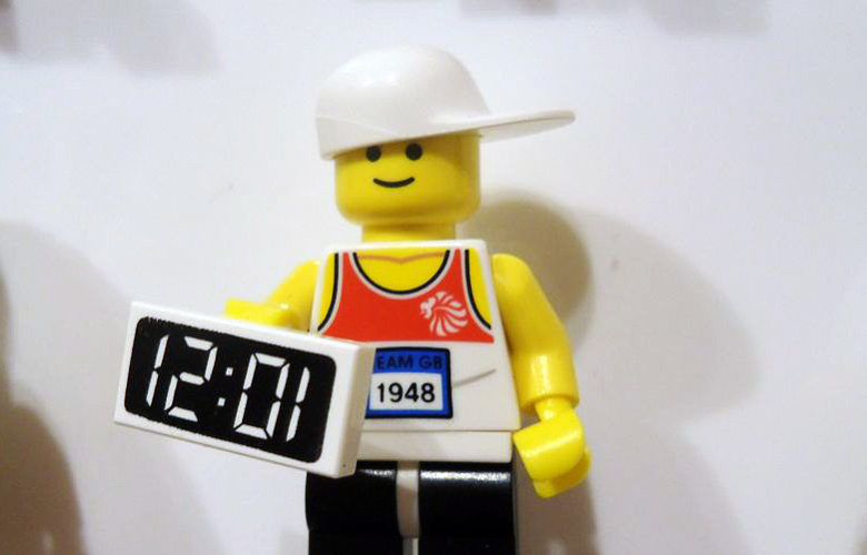 A wall of Lego minifigures, "Hampton Court" by James Burke