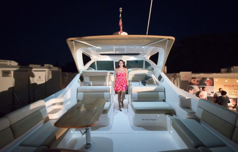 Guests took tours of Tiara boats