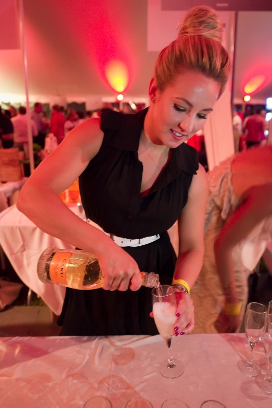 Champagne was flowing