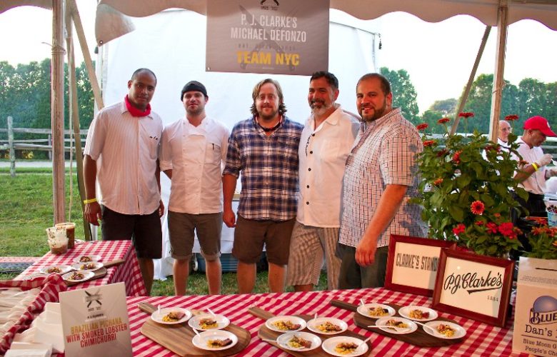 Eduardo Nunez, John Gregory, Rich Dorazi, Chef Mike Defanzo and "Drew" of P.J. Clarks.