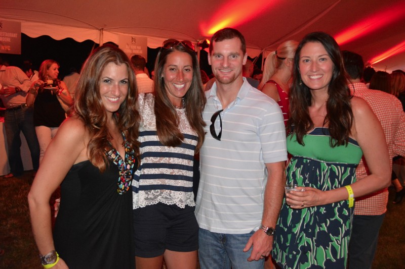 Dana Driscoll, Hilary Sutton, Derrick Sutton and Danielle Wild enjoy Dan's GrillHampton in 2014.