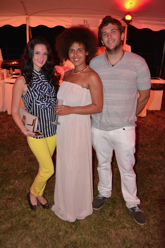 Katherine Orzana of Society du Vin, Rachael Zofzin of Hamptonite Club and Peter Frankenbach