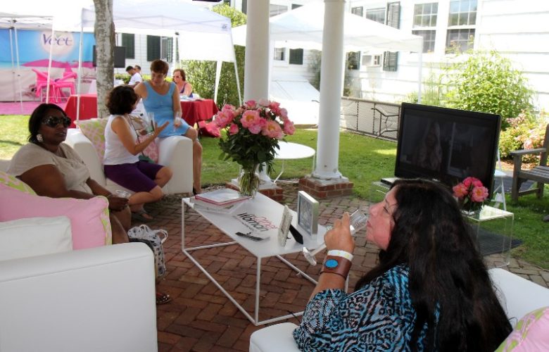 Linda Donnelly, Angelina, Debra and Tess enjoying a preview of "The Other Woman"