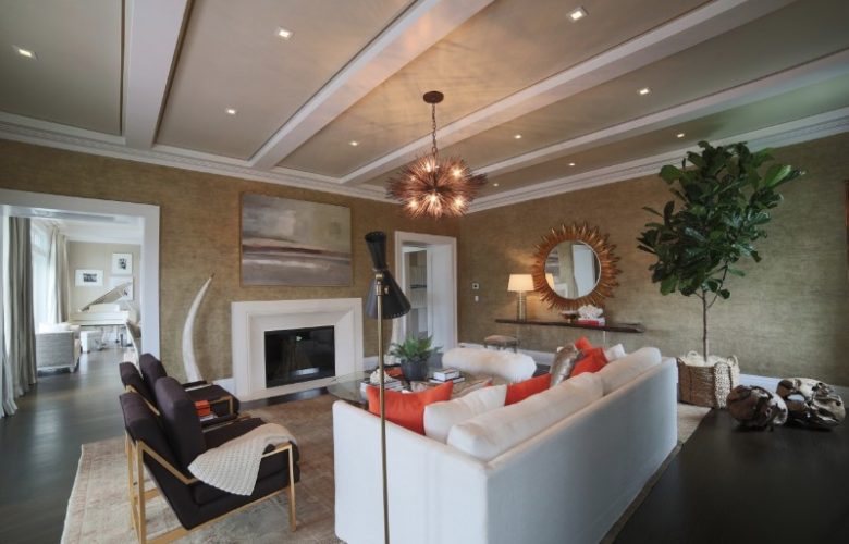 Living room by Lillian August.