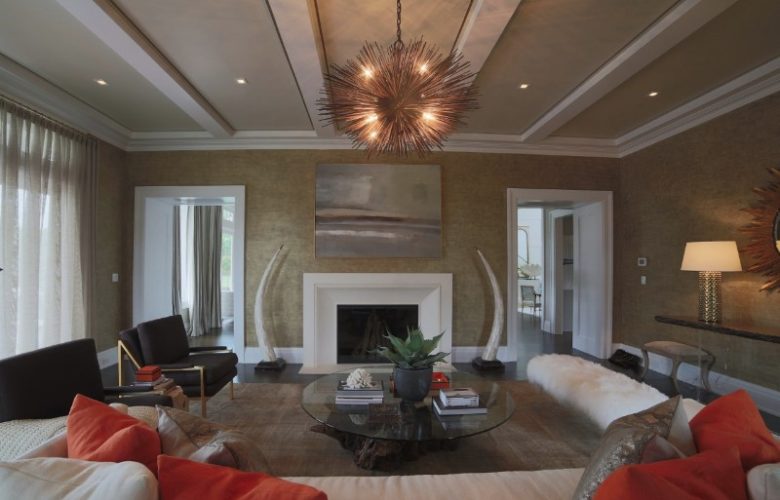 Living room by Lillian August.