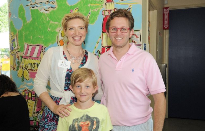 CMEE Board President Amy Tarr and Jeff Tarr with their son Theo