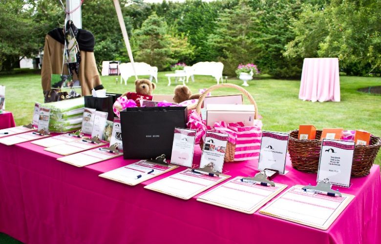 The silent auction prizes