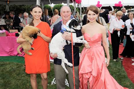 Georgina Bloomberg, Michael Bloomberg and Jean Shafiroff
