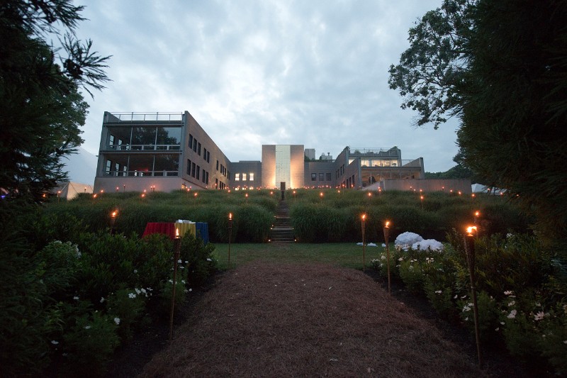 The entrance of the Watermill center was transformed into a majestical palace