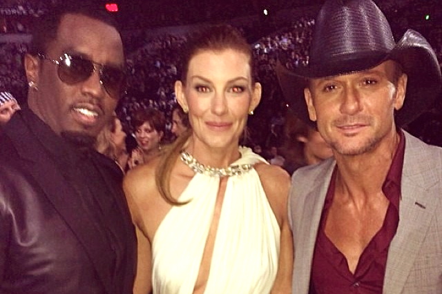 Diddy, Faith Hill and Tim McGraw.