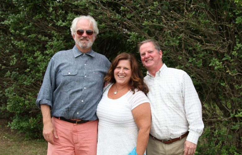 Bill Fleming with Aidan and Sharon Wood