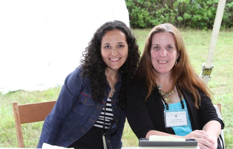 Peconic Land Trust's Lori Mikula and Caryn Hayes