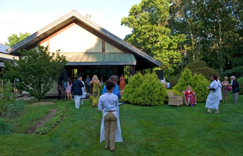 The Get Wild fundraiser was held on the handsomely attenuated grounds of the April Gornik and Eric Fischl home.