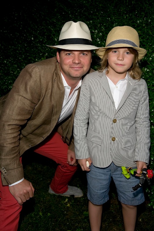 Men in hats, James and Mathias Salomon.