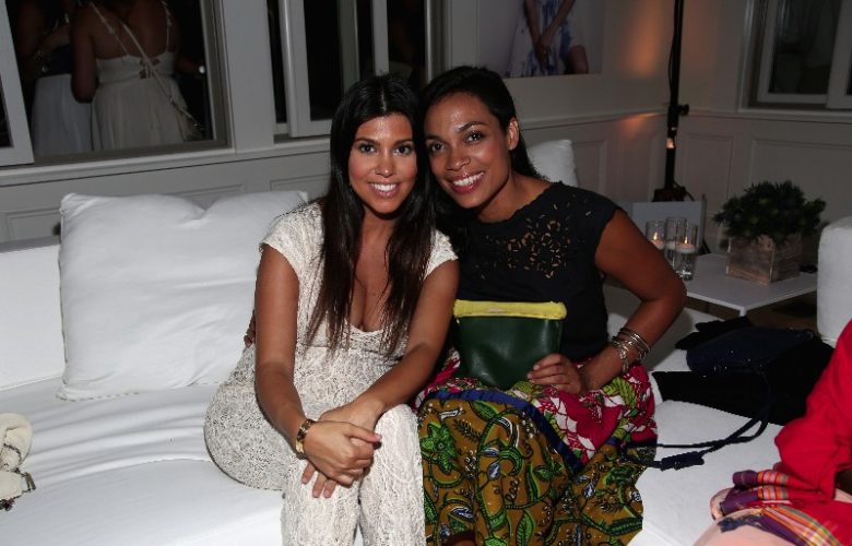 Kourtney Kardashian and actress Rosario Dawson