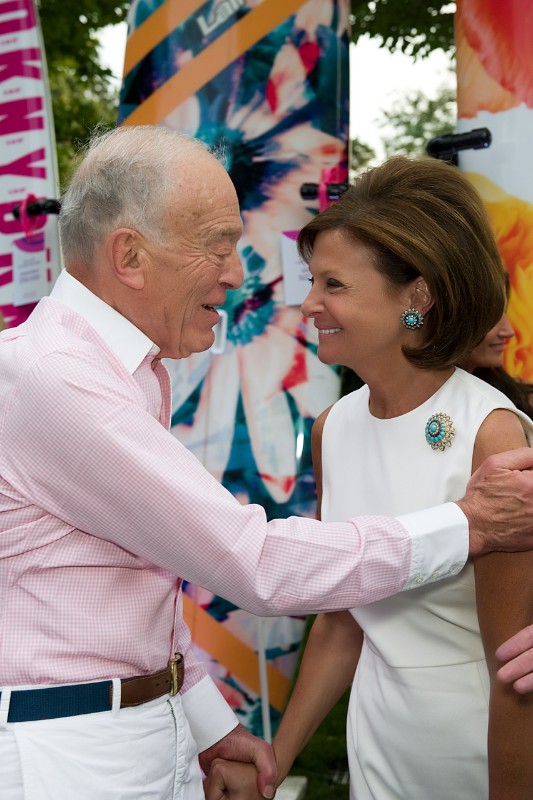 Leonard Lauder with Laura Slatkin.