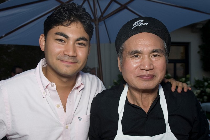 Sen owner Jesse Matsuoka with his father, Tora-san Matsuoka