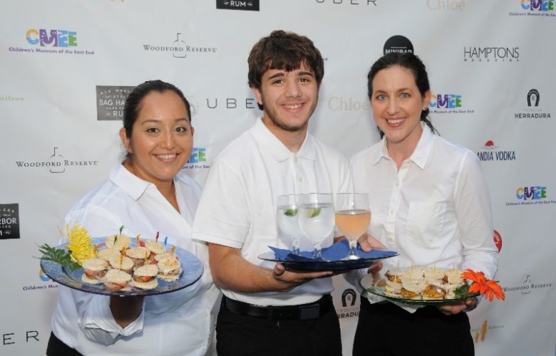Ivonne Morales, Nate Geppert and Liana Tutino were ready to serve
