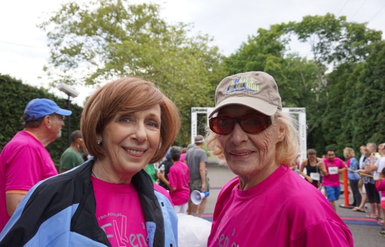 Ellen's Hermanson's sister Emily Levin with Blossom Gluck. Emily Levin and Julie Ratner keep awareness alive in their sister's name with this annual fundraiser.