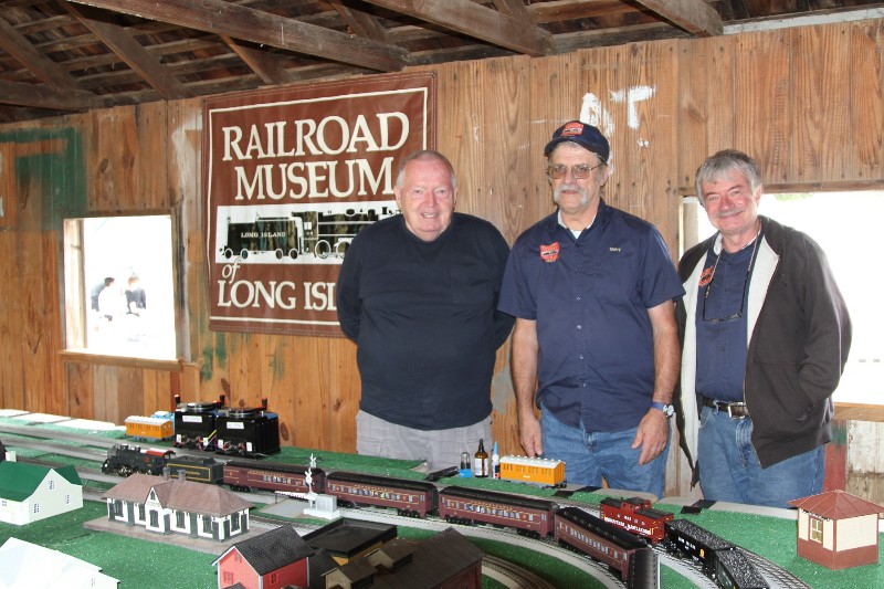 Railroad Museum of Long Island's John Peck, Gary Brooks and Eddie Hertling