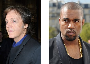 Newcoming Paul McCartney and music legend Kanye West.