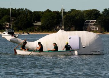 The Whaleboat Races at HarborFest 2014 in Sag Harbor.
