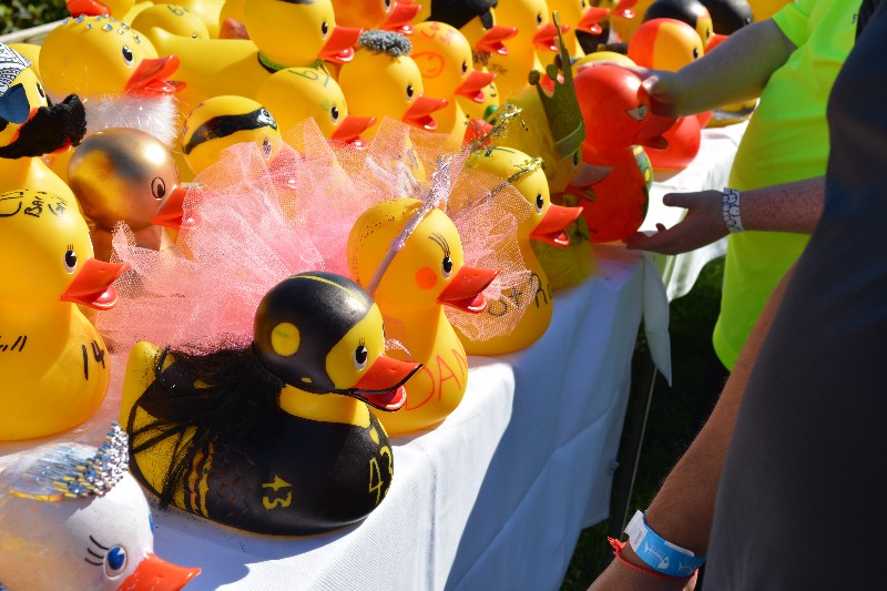 The Rubber Duckies, decorated and ready to race.